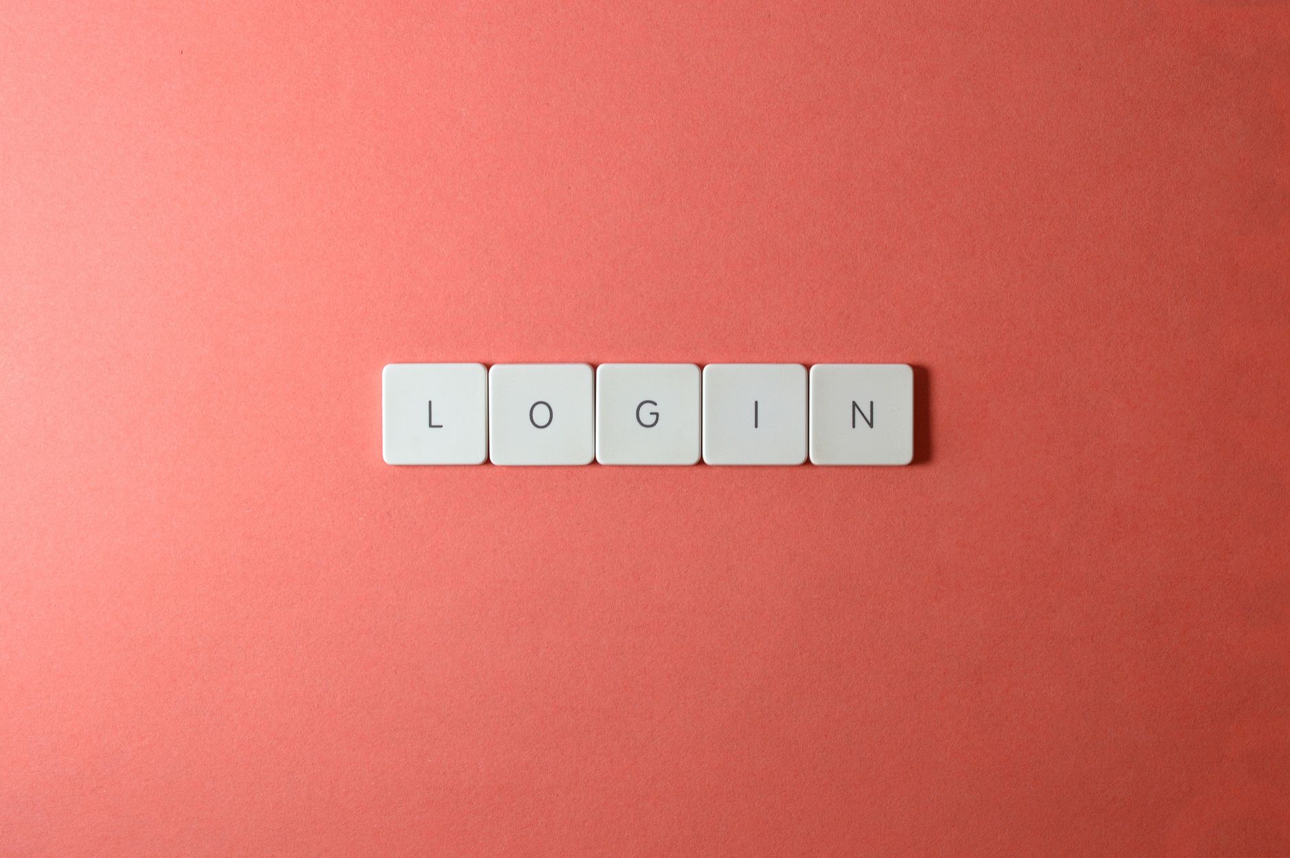 A close view of keyboard keys while a password is typed